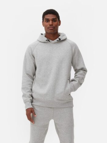 Grey hooded sweatshirt place holder.